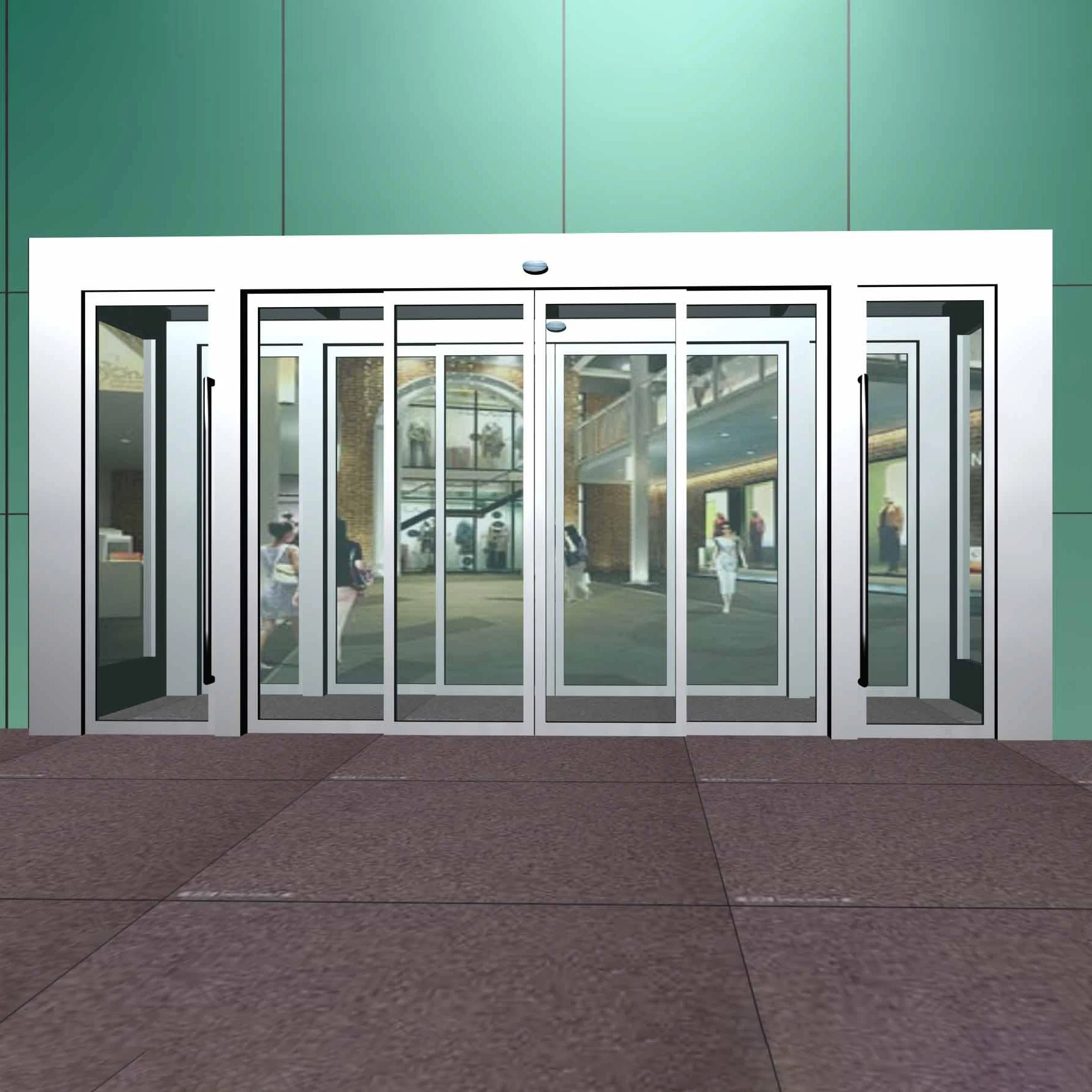 House/Commercial Auto Automatic Operators Interior Aluminium Glass Sliding Door