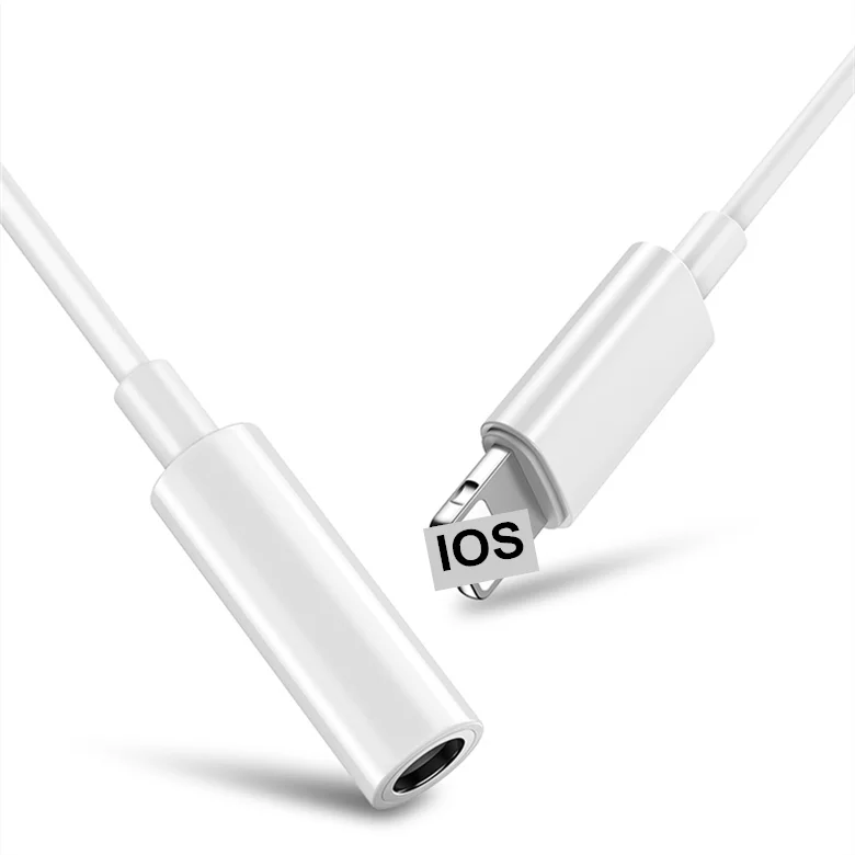  Аудиоадаптер для наушников otg разветвитель apple 8pin до 3 5 мм разъем aux Кабель-адаптер