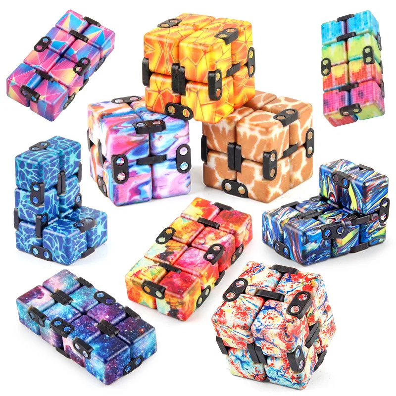 2023 Fidget Cubes Juguetes Adhd Anti Stress Relief Fingertip Figet Infinity Cube 3D Magic Fidget Cube Sensory Kids Gift Toys