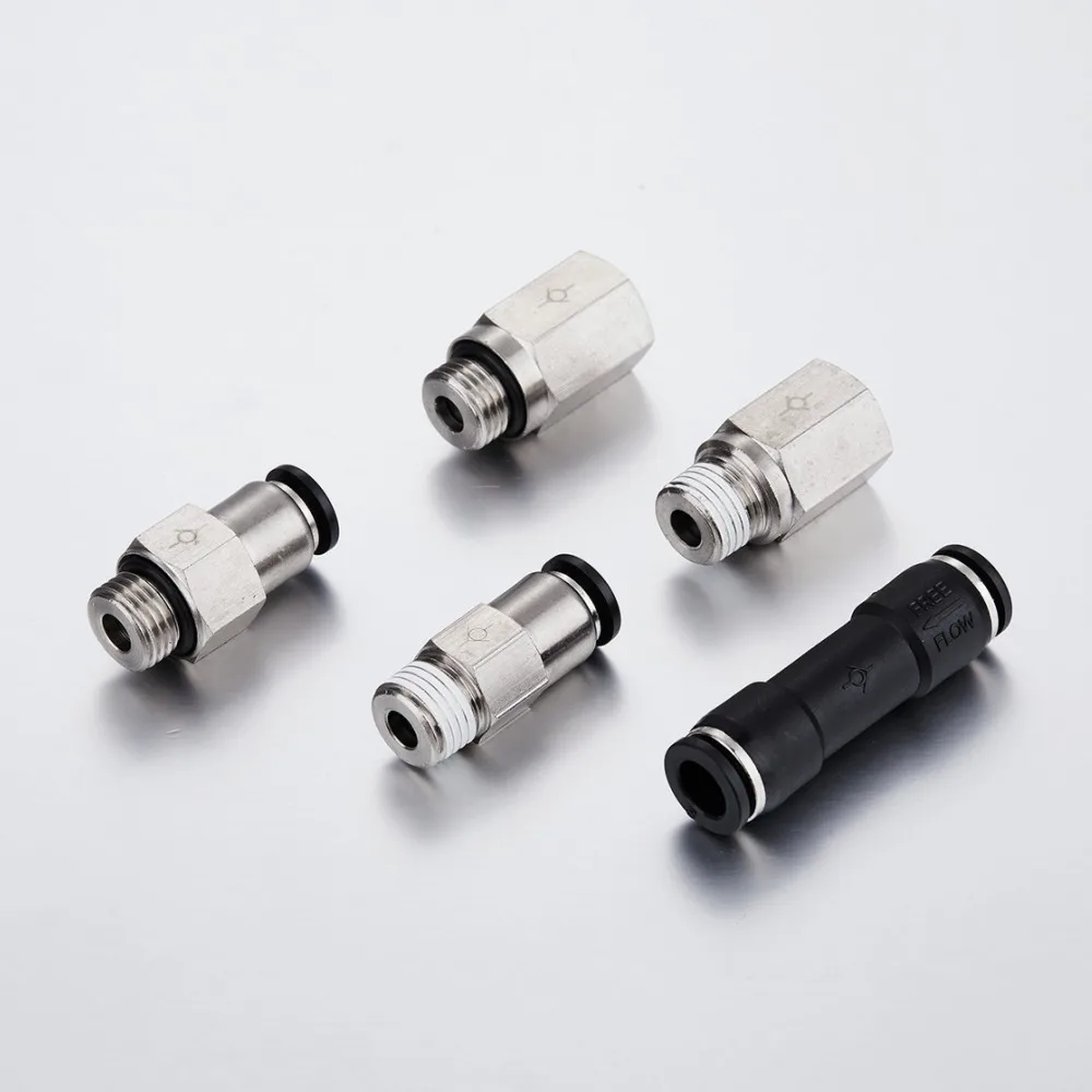 Made in Ningbo Isaiah Manufacturer Air Flow One Way Pneumatic Straight Fitting Mini Check Valves For Air Compressor