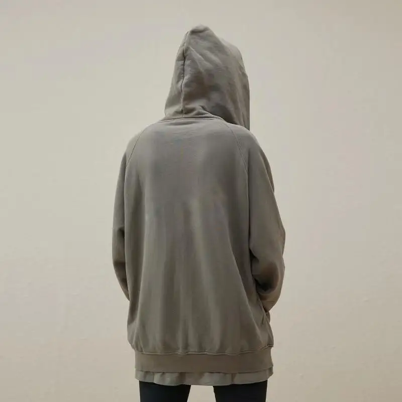 H5328 Zip Up Hoodies Manufacturer Drop Shoulder 100% Cotton 600 GSM Zip Up Hoodies Heavyweight Unisex Hoodies