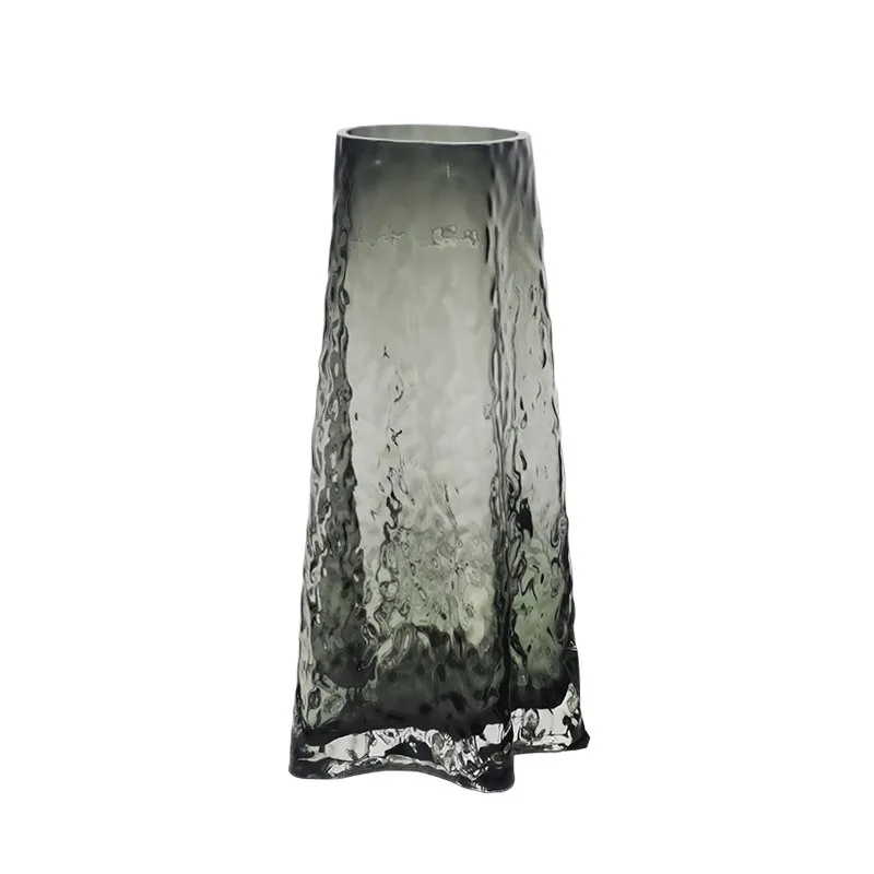 Modern  creative grey starfish tree pattern glass vase desktop water rose lily living room flower arrangement ornaments