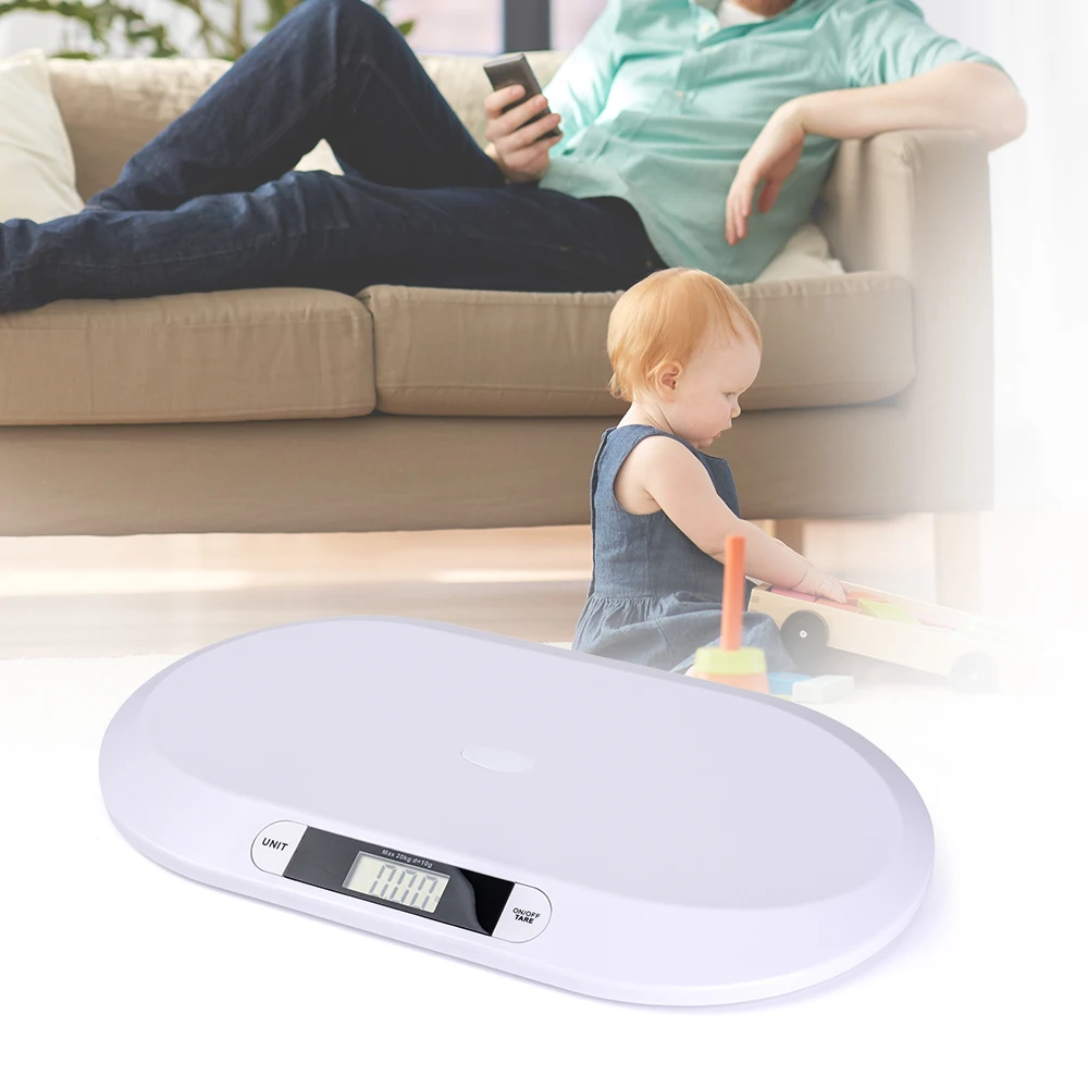 Household Small Animal Kitten Puppy Scale Electronic Pet Scale Digital Toddler Baby Child Weighting Scale with Height Measuring