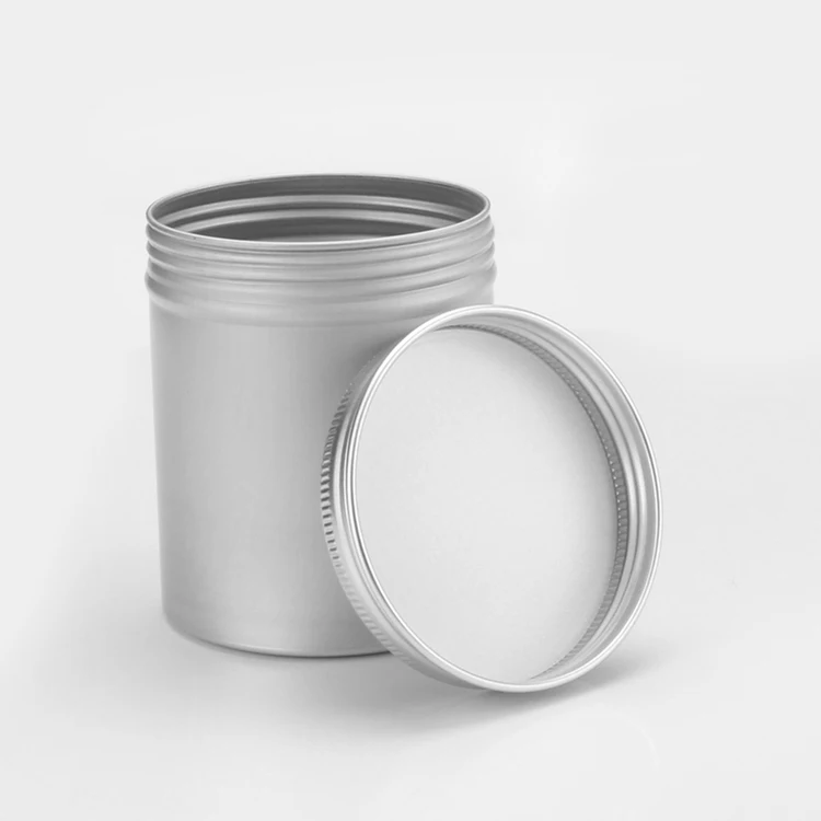 2023 best selling empty aluminum box  jar talc powder container