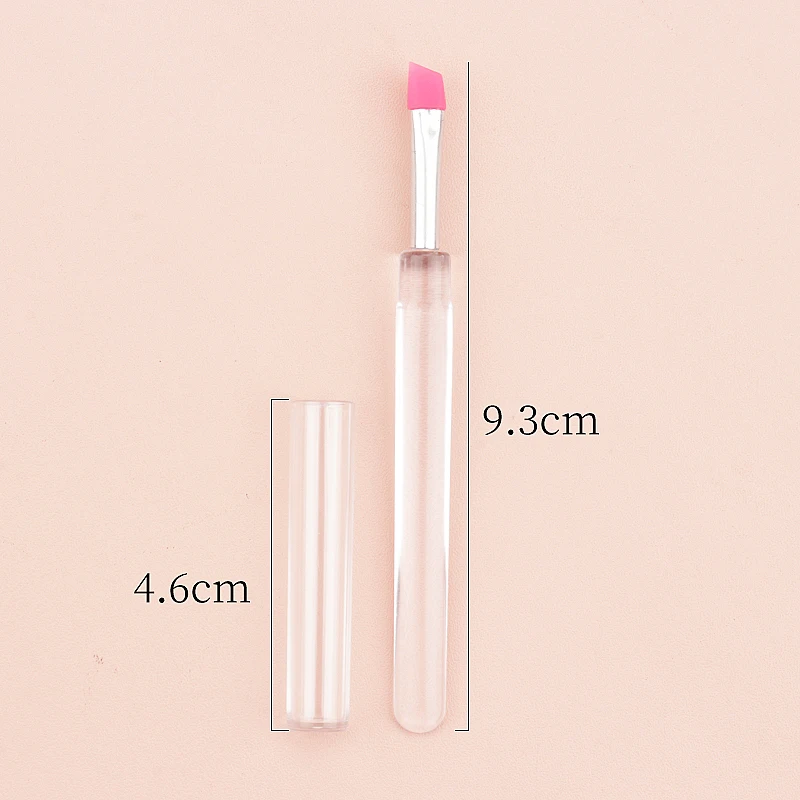 Soft Silicone Eyebrow Eyeliner Makeup Brush With Cap For Women Makeup Tool