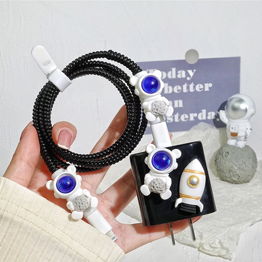 Custom Cartoon Cable Phone Accessories Silicone Mobile Phone Usb Charging Cable Protector