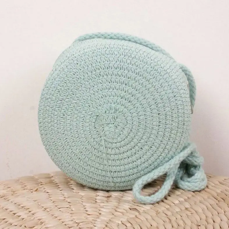 Boho Bag Bali Knit Reed Jute Tote Lace Rag Bags Hemp Straw Woven Weave Cross Cloud Color Hand Heart Large Purse Retro Round