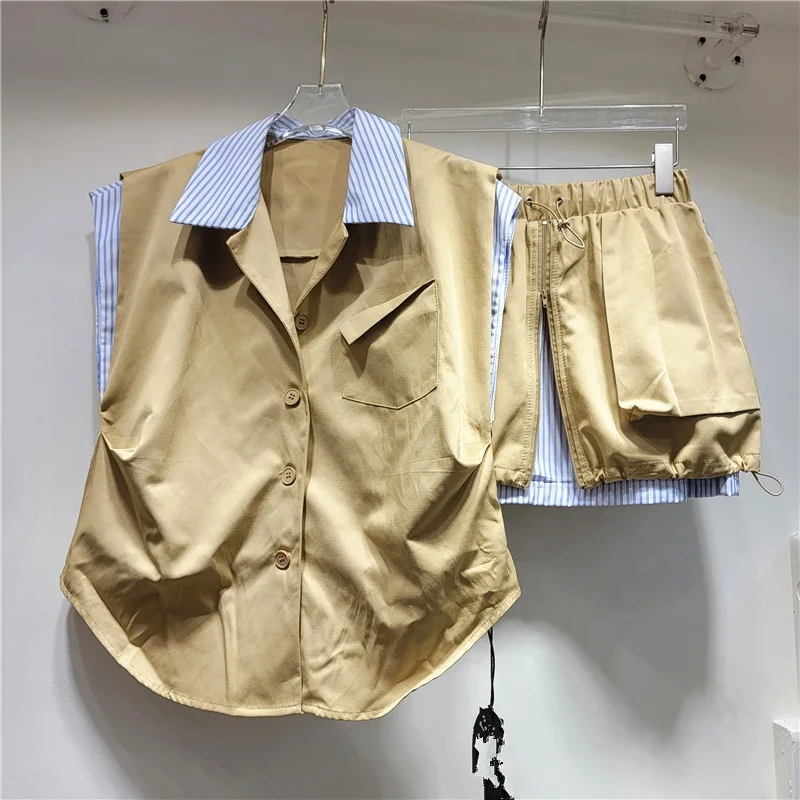 OUDINA Fashion Hollow Blazers Long Skirts Elegant Women Blazer Skirt Set Two Piece Suit Ladies Skirt Suits