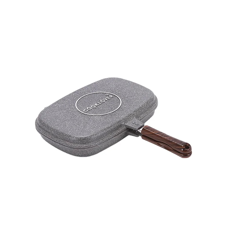 Aluminium Double-sided Non-stick Frying Pan Suitable for gas or electric stoves