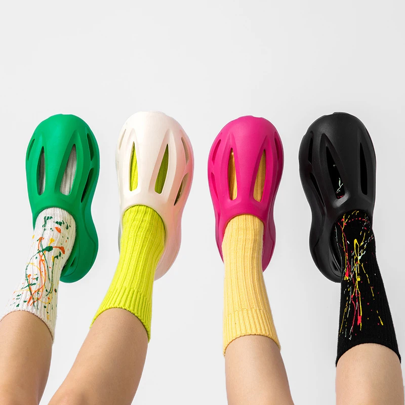 2023 Custom Graffiti Eva Foam Runner Slides Sneaker Slippers Sandals Beach Shoes Barefoot Quick Dry Sneaker For Men