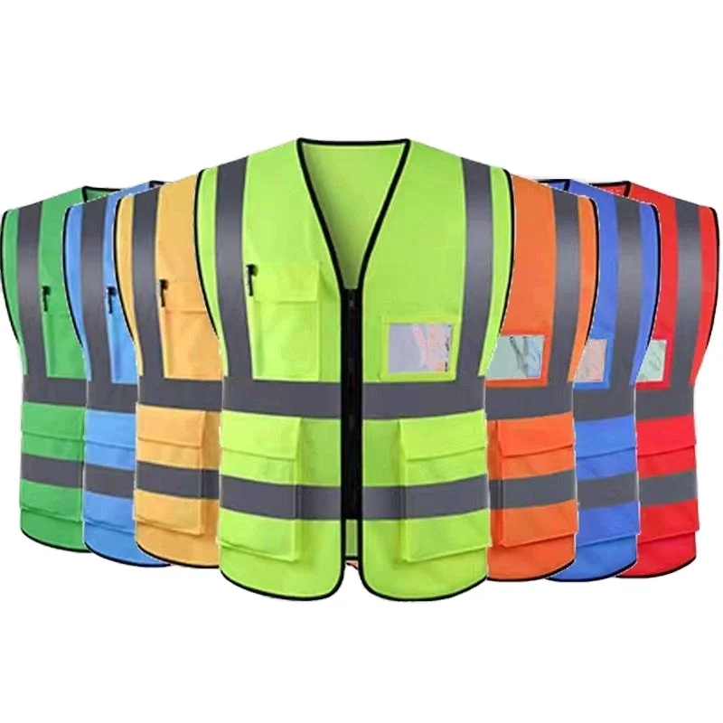 Premium Durable Fabric High Visibility Reflective Safety Vest Waterproof Reflective Clothing with Customizable Logo