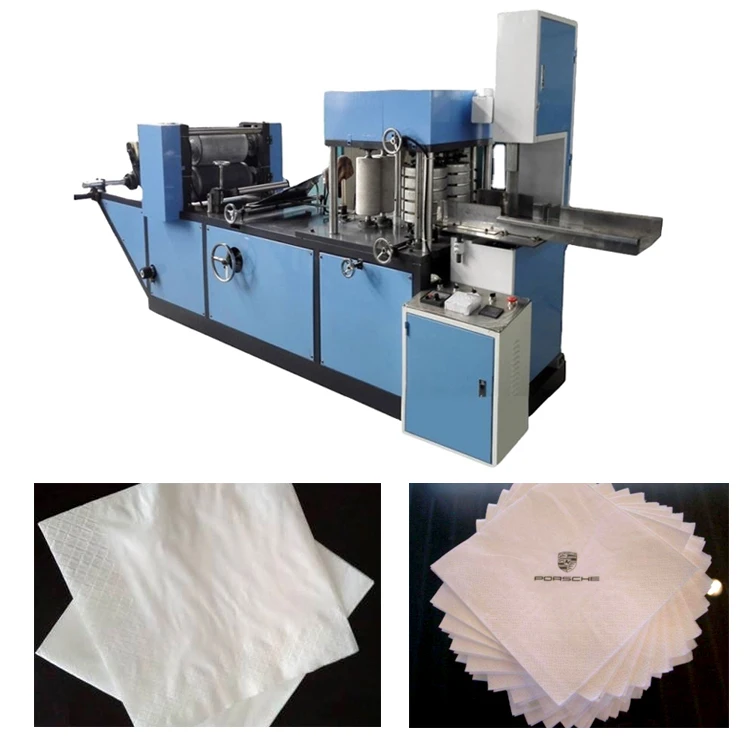 Machines for small businesses dinner mini sanitary embossing napkin paper folding making machine