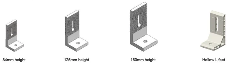 UISOLAR Wholesale L Foot Solar Mounting Brackets l feet clamp solar mounting roof solar l feet components