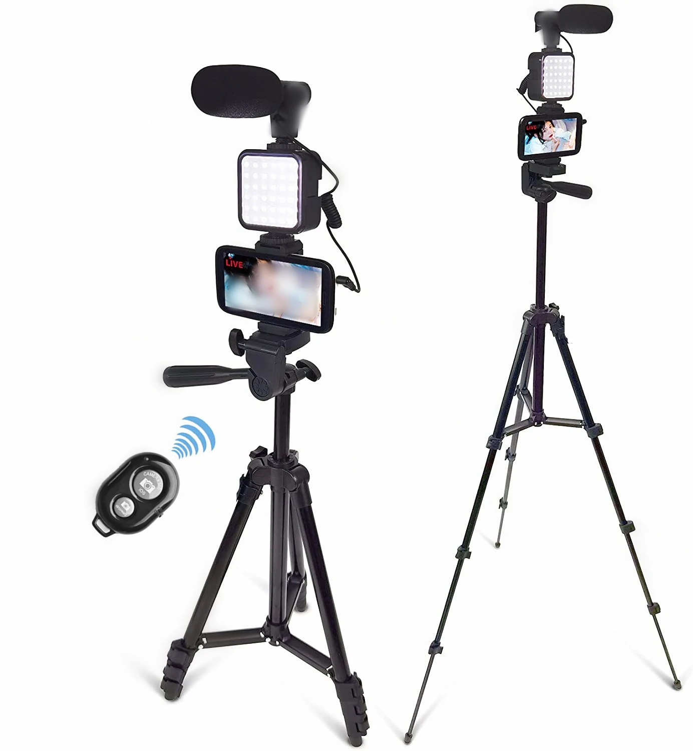 Factory Hot Sale Tripod Vlogging Stand For Vlogs Video Making Kit Ay-49 With Remote
