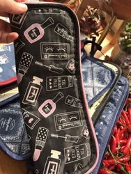 Waterproof Polyester Zipper Folding Sunny Umbrella Storage Bag Travel Water Cup Bag