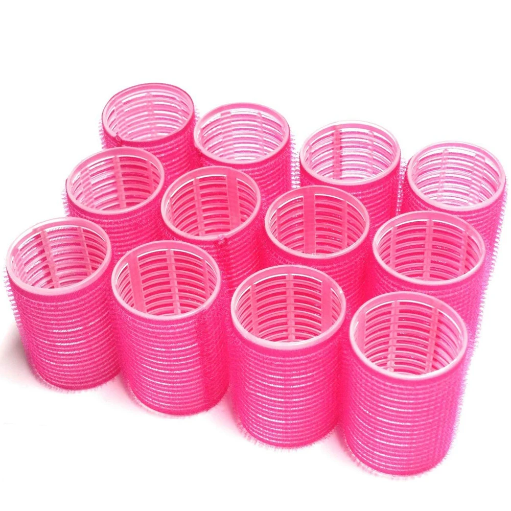 2022 custom packing Salon Equipments Heated Mesh Hair Rollers Plastic DIY Hair Curlers With Clips Pin Hair Roller hot wholesale