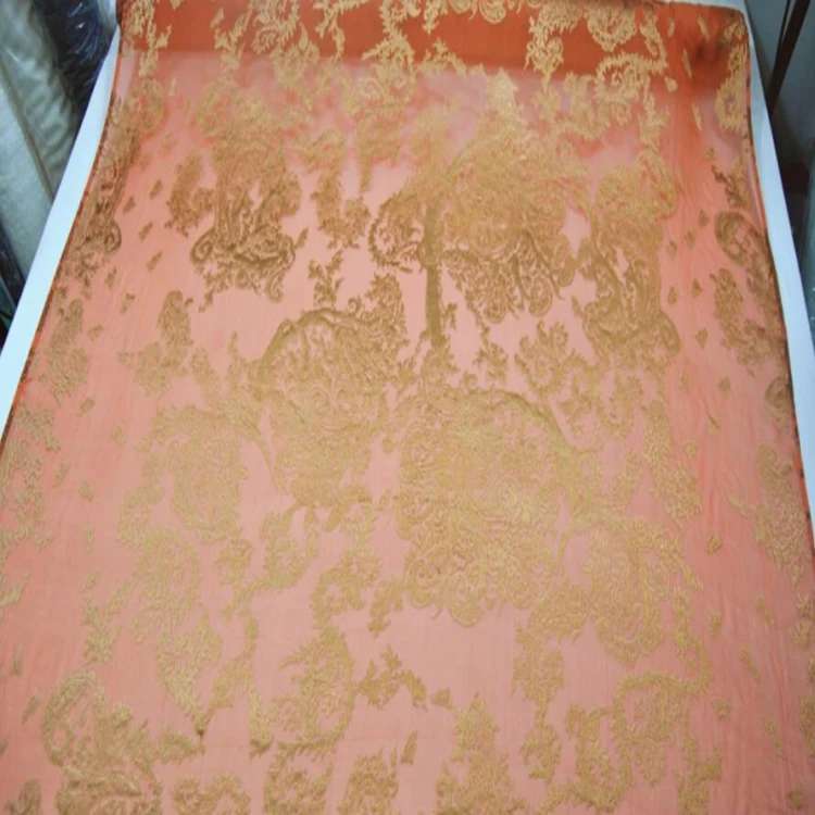High Quality classical silk burnout fabric used for clothing