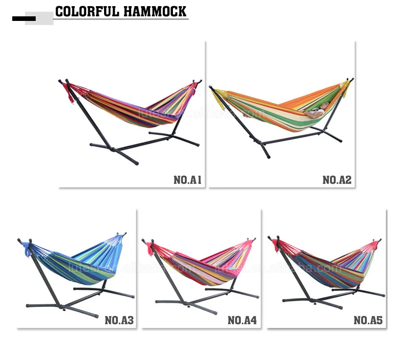 Гамак-подставка для кемпинга макс. 330 фунтов хлопок цветной под заказ гамак с подставкой