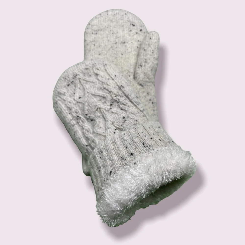 Quality assurance wool blend yarn cable knitted Gloves & Mittens