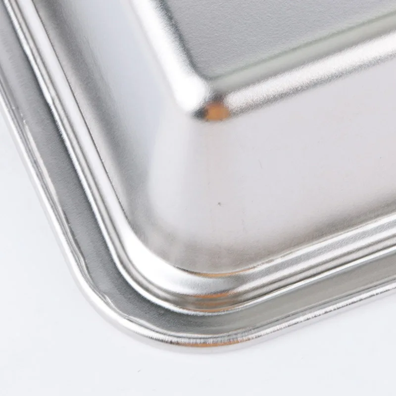 Restaurant School Canteen Divided Tray Metal Food Container 5 Compartment 304 Stainless Steel Dinner Plate