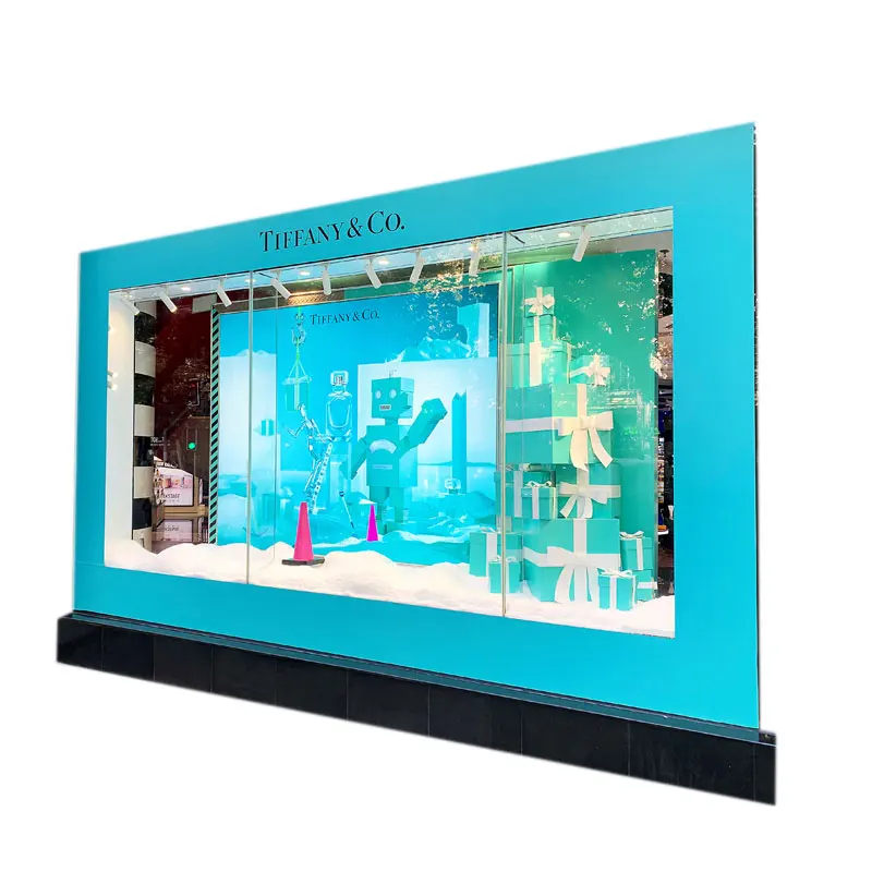 Acrylic Plastic Custom Interior Decoration Cosmetic Decor Makeup Shopping Windows Display Wall