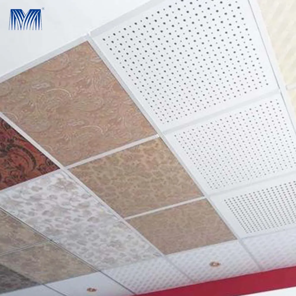 Plafond perforated wall outdoor panels frame open cell aluminium mineral wool mineral fiber suspended living room false ceiling