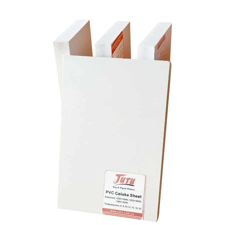 JUTU PVC Foam Board High Density Trim Board Forex Rigid PVC Foam Board Sheet for Furniture Cabinet