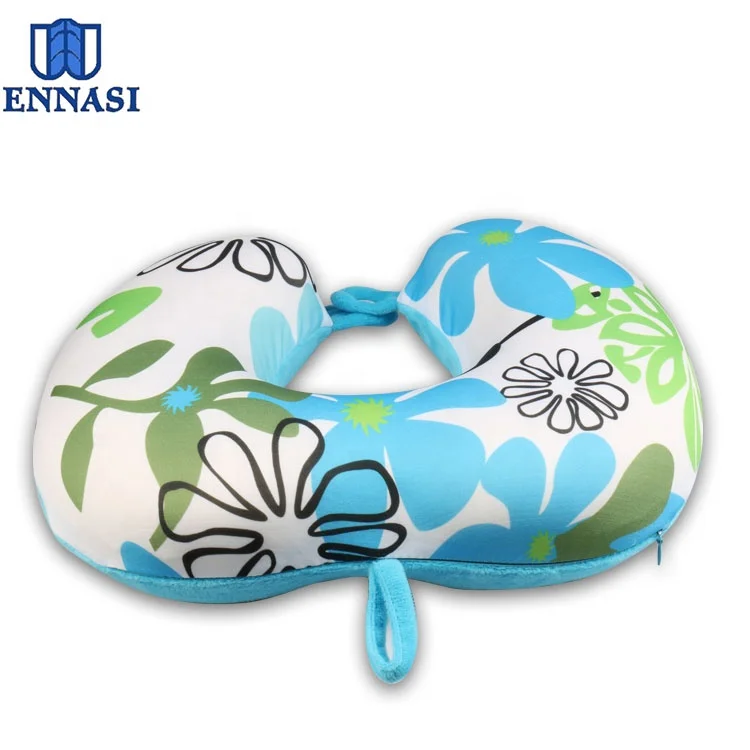 Custom Love Heart Shape Memory Foam Travel Neck Pillow for Camping Airplane