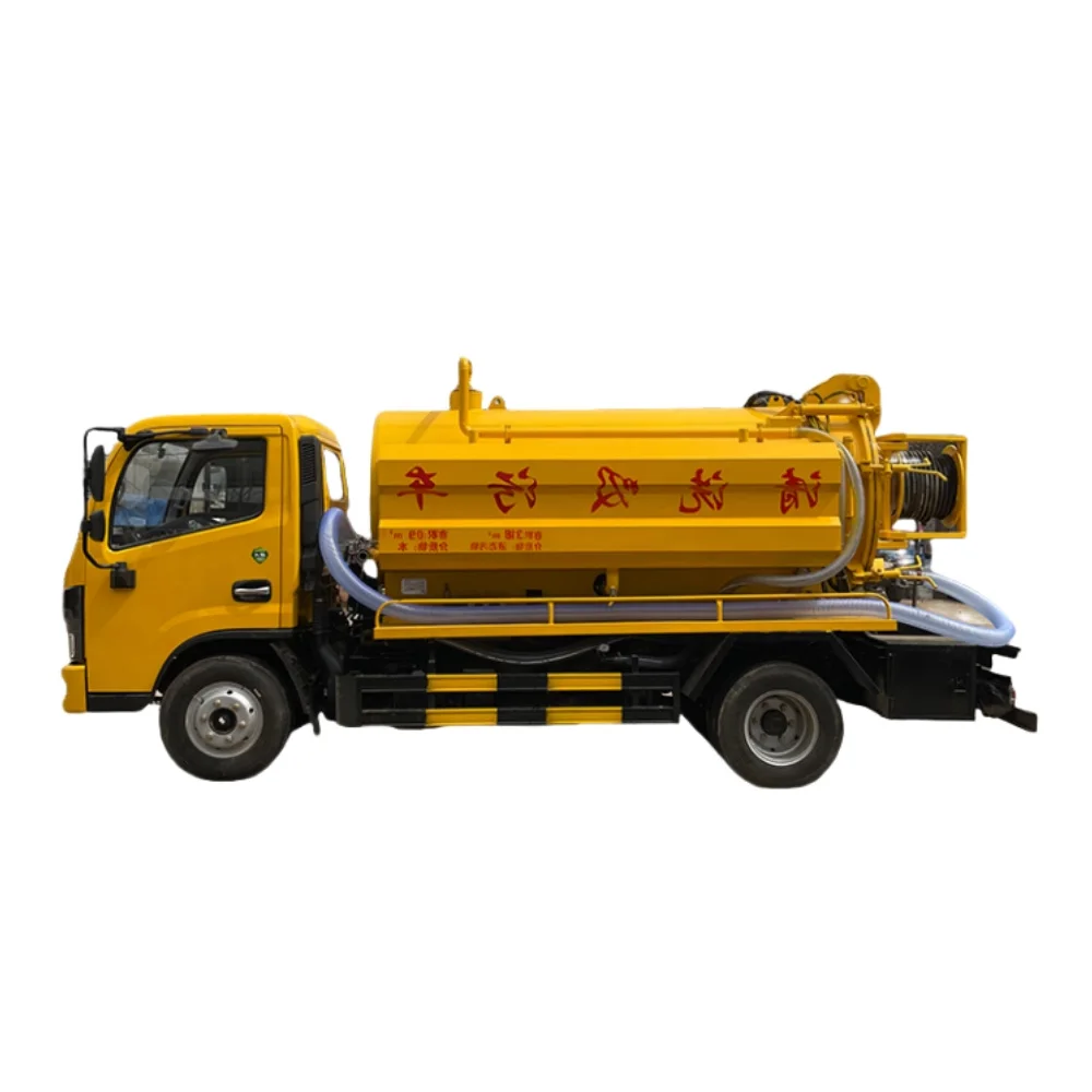 6 cbm Dongfeng 4x2 120 л.с. двигатель для сточных вод вакуумный Фекальный осадок