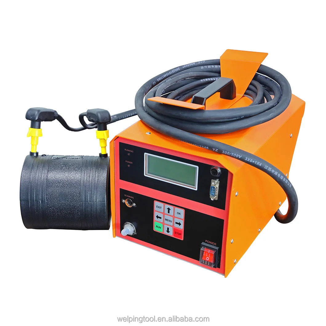 Electrofusion welding machine for PE pipes 20-200mm