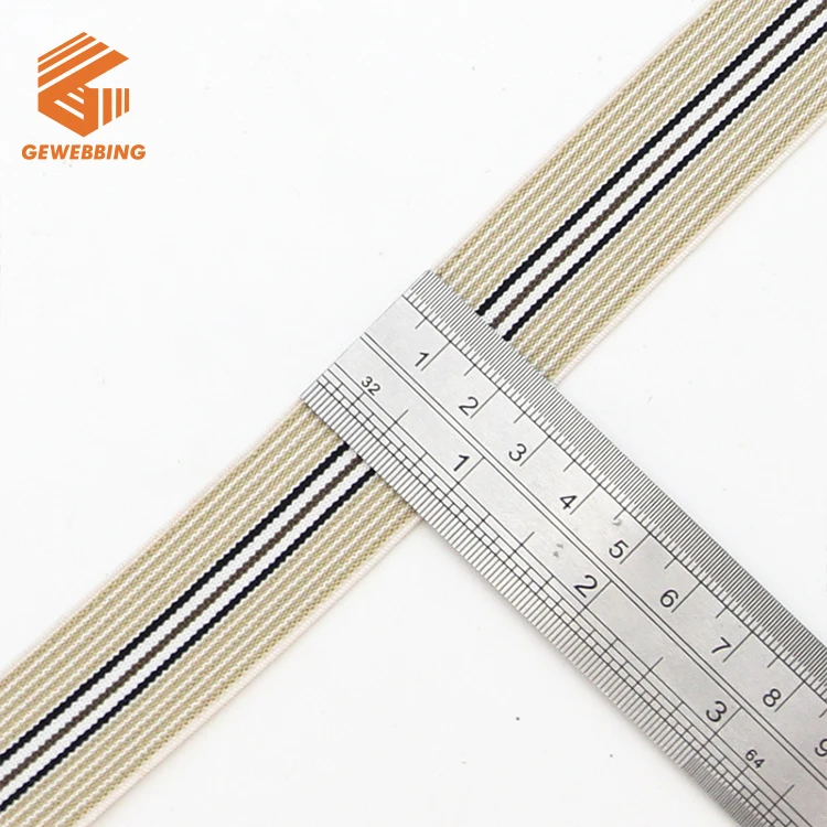 Webbing Manufacturer Free Design 1inch 2inch Custom Jacquard Elastic Waistband Nylon Web band For Underwear