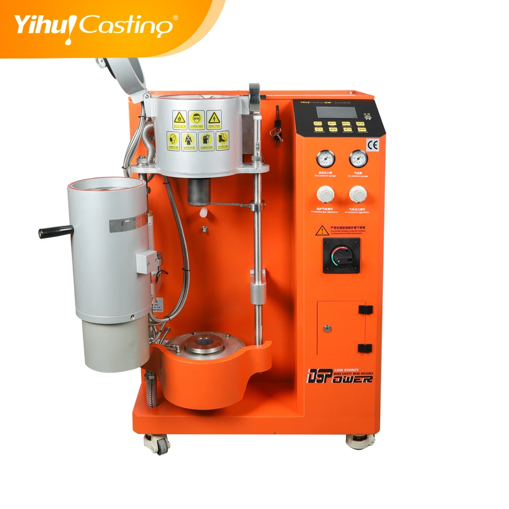 High efficiency  new technology vacuum pressure jewelry 2.5kg casting machine for gold and silver with touch panel