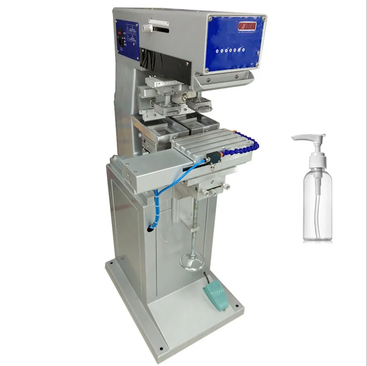 Automatic 2 Color Tampografia Pad Printing Machines for ceramic spoon bowl