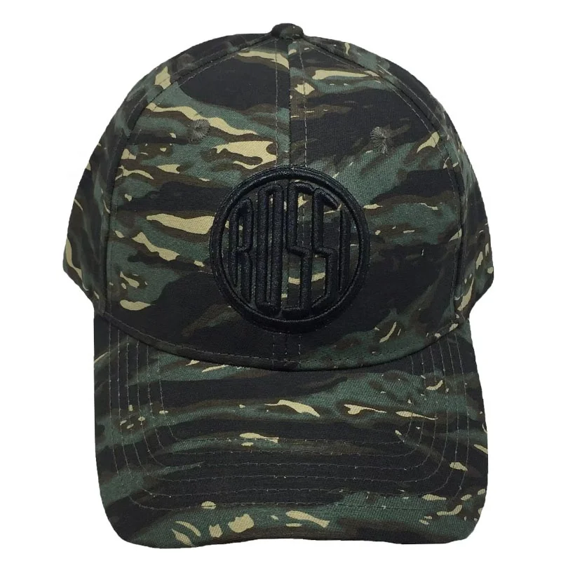 Manufacture Custom 3D Embroidered Ripstop army Baseball Cap