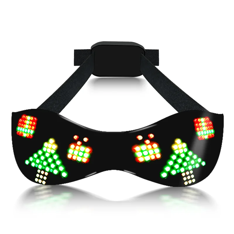 APP Programmable LED Luminous Glasses USB Rechargeable DIY shining Glasses for party Nightclub Festivals Christmas Birthday