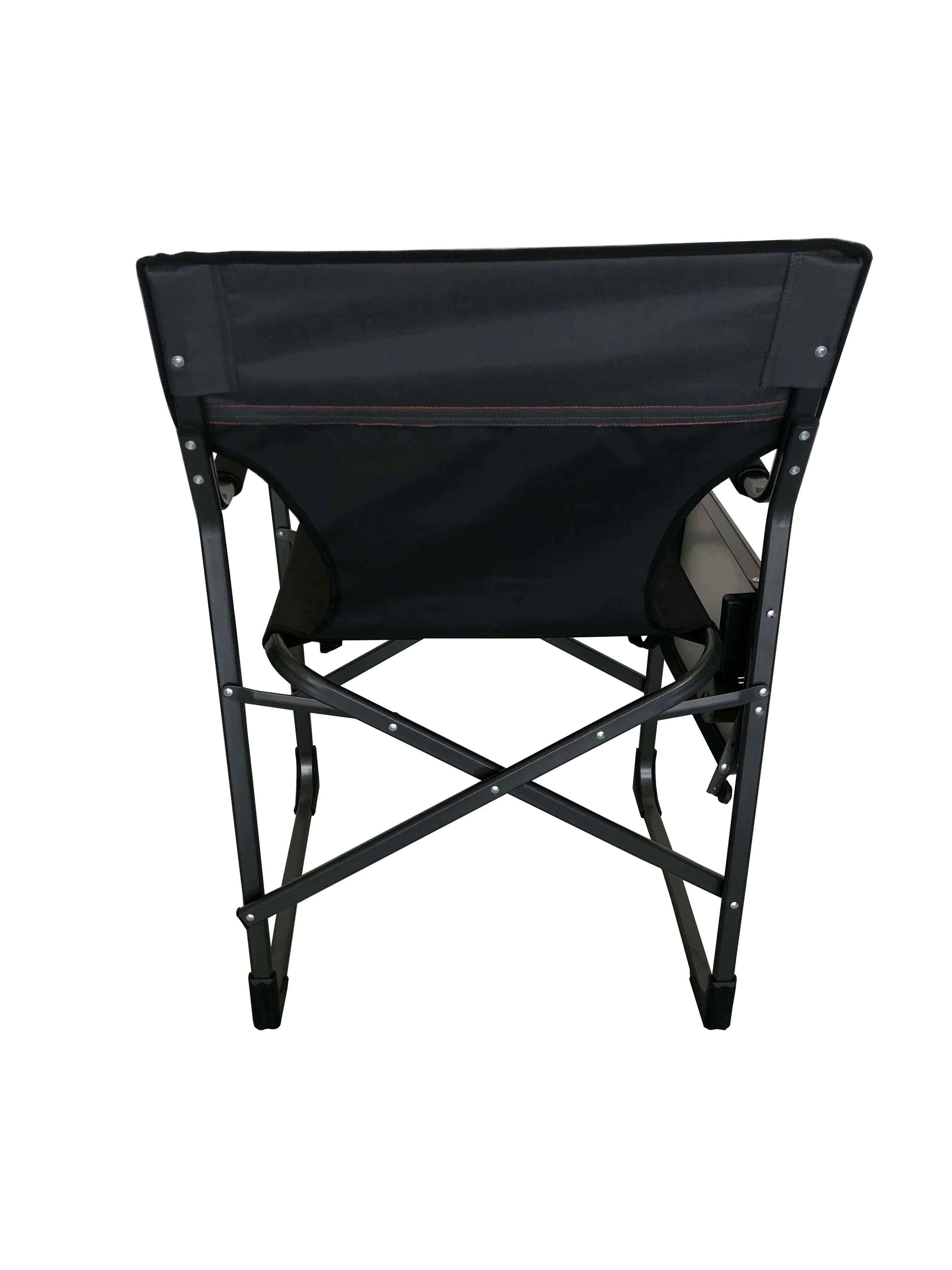 
oversize aluminum outdoor Portable Director Chair Lightweight Folding Camping arm Chairs with side table 
