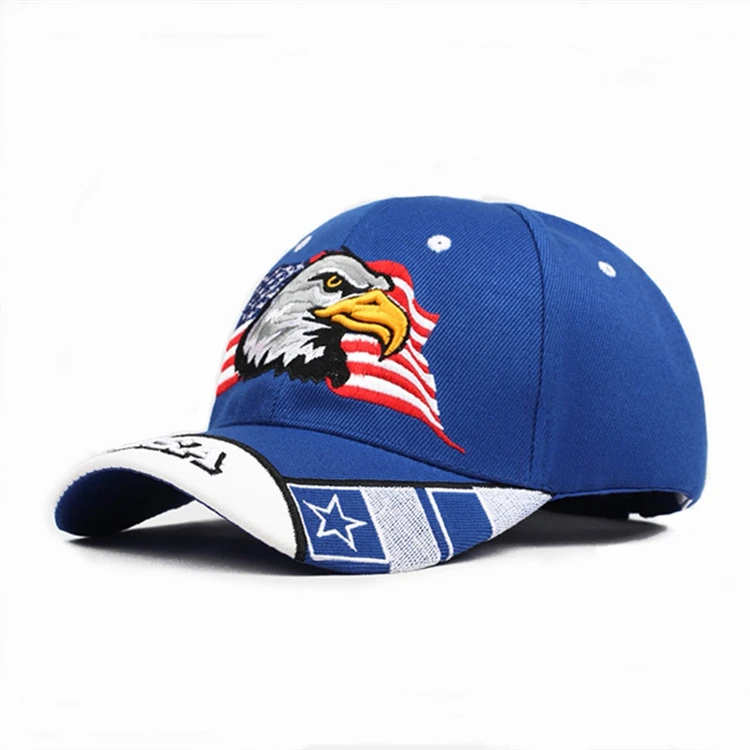 Hot Baseball Hat USA Flag Baseball Classic Embroidered Duckbill Cap for Men and Women