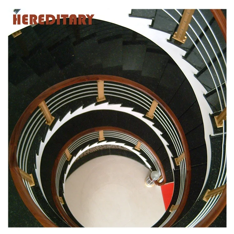 decorative brass aluminum staircase balustrade / glass baluster / rod balustrade