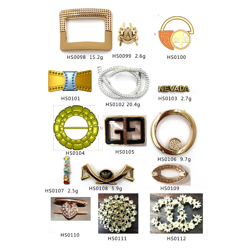 HJ Wholesale Shoe Buckle Rhinestone Shoe Buckle Name Shoe Buckle Parts