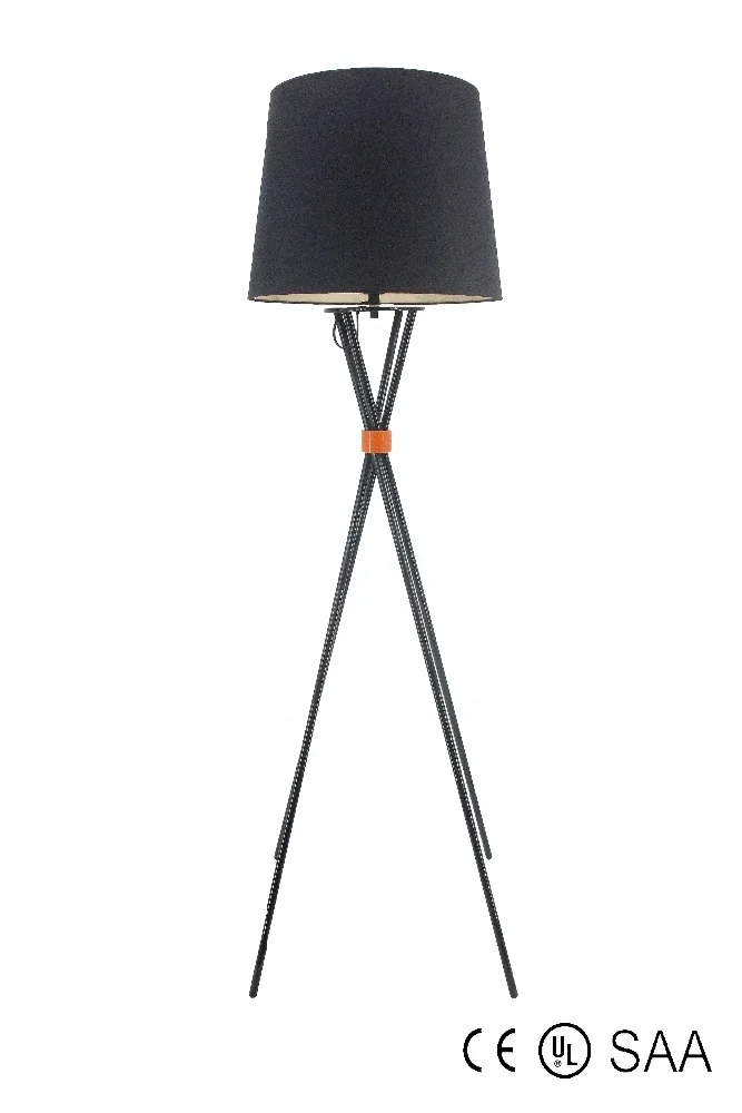 Colorful Lamp Shade Metal Fabric  Base Arc Indoor tripod floor lamp