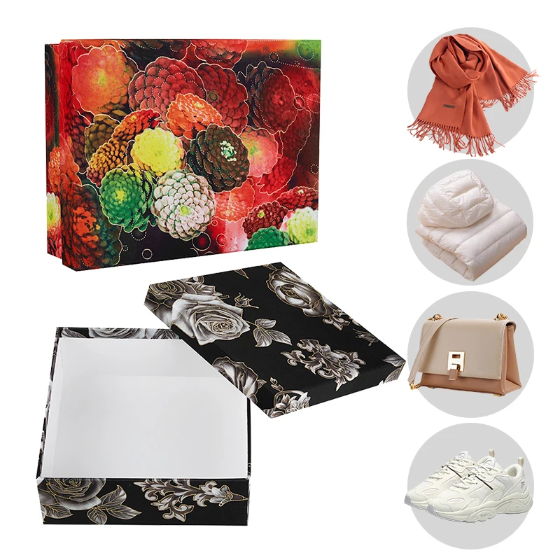 Eid abaya scarves shawls muslim hijab set dubai packaging matte black magnetic folding box with hot foiling boite demballage