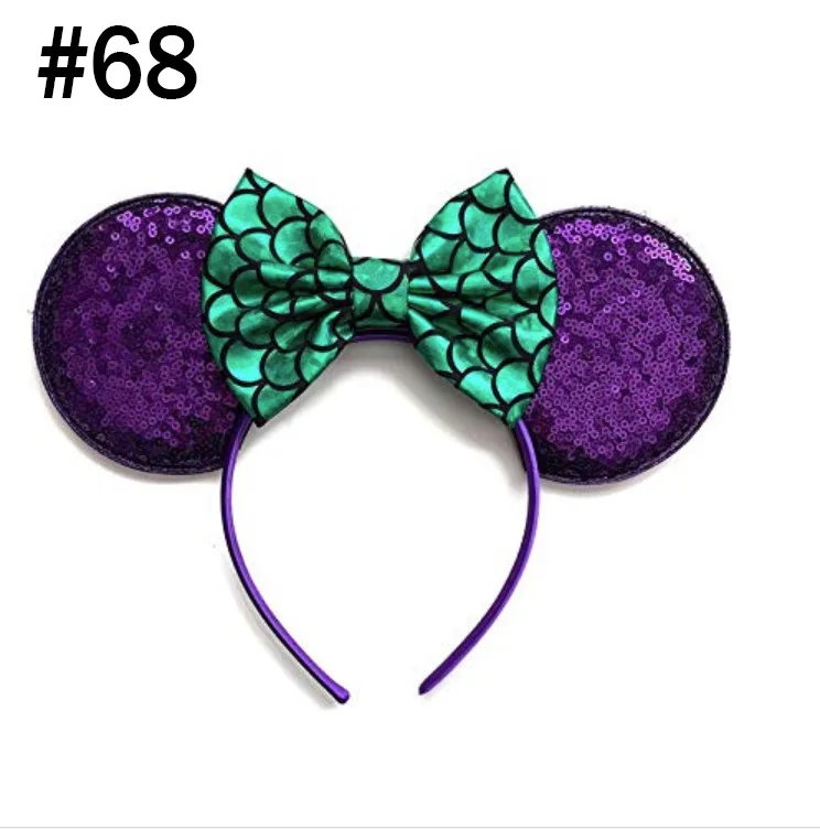 Little Mermaid Hair bow Birthday Party boutique bow mermaid inspired Custom Girls princess hair clips Large Ribbon
