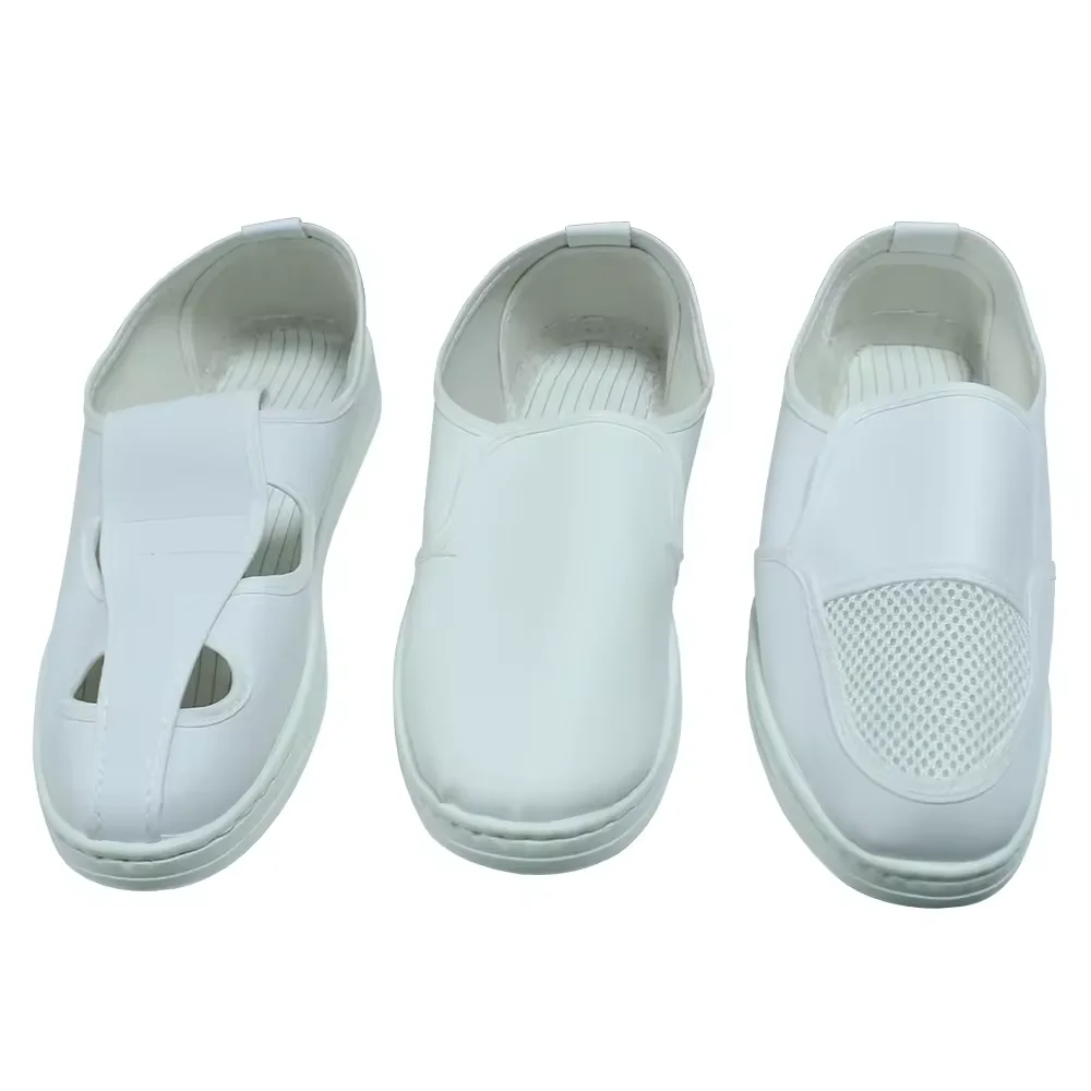 Washable White Mesh Upper SPU Sole Anti-Static Dust-Free ESD Shoes Cleanroom Antistatic Shoes For Computer Factory Lab Workshop