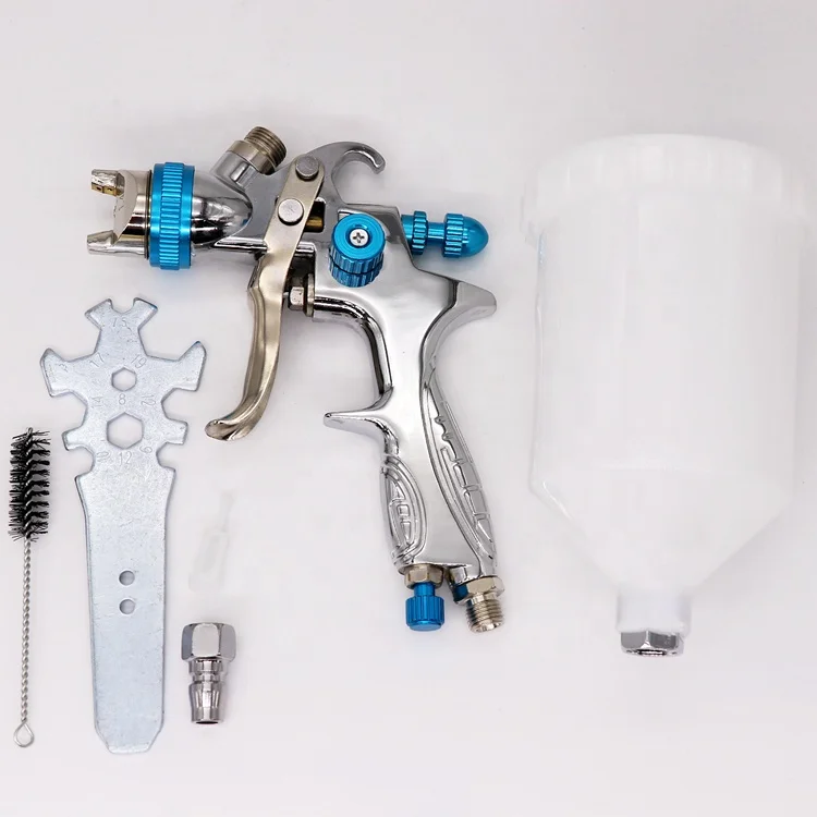 HVLP 1.4mm paint Gun 600ml top cup gravity High Quality pneumatic Spray Gun