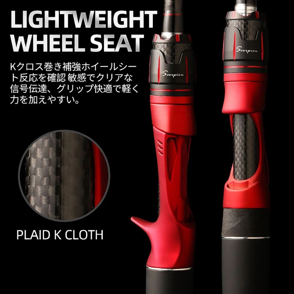 New Arrival FUJI Guide Ring Ultra Light 2.1m 2.4m High Carbon M Power Fast Action Lure Fishing Rod For Bass