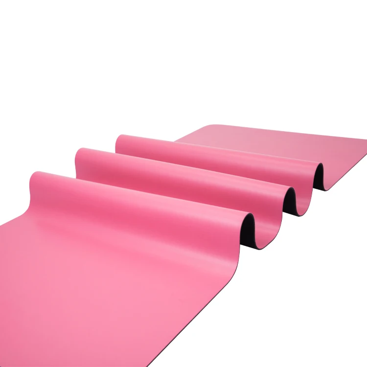 Custom Logo New Design Eco Friendly High Quality Pilates Pu Lather Natural Rubber Yoga Mat
