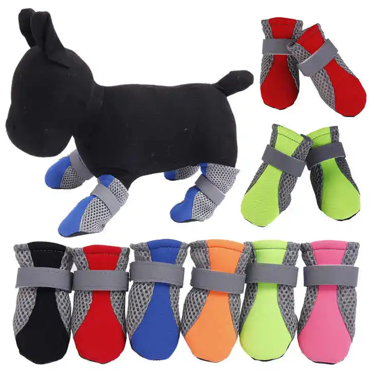 factory directly sale high quality durable colorful silicone waterproof pet dog shoes