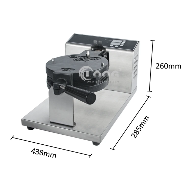 Goodloog Electric Digital Ice Cream Egg Waffle Maker Price Nonstick Changeable Plates Hong Kong Bubble Waffle Machine