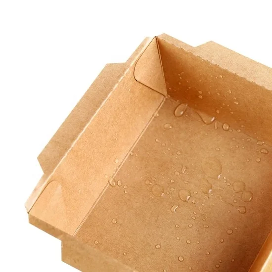 Microwave Heating Oil Water Proof Food Paper bacon Tray With Lid