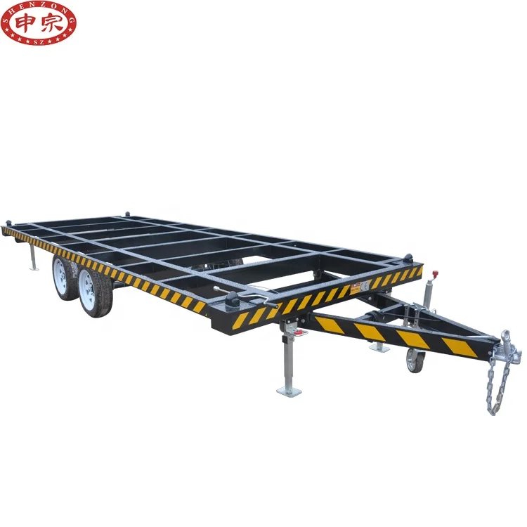 100% High quality steel 3.5 ton mobile house chassis trailer